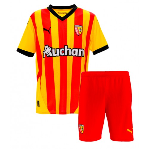 Dětský fotbalový dres RC Lens 2024-25 Domácí Krátký Rukáv (+ trenýrky)